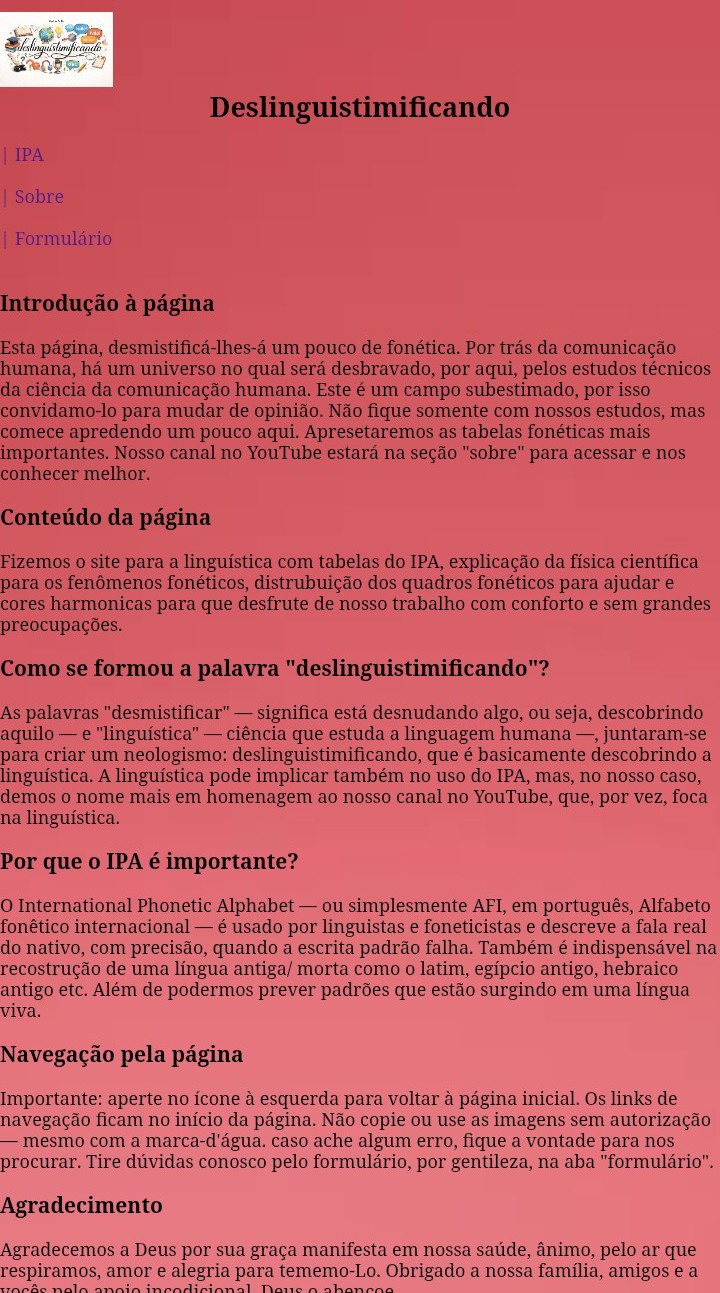 deslinguistimificando